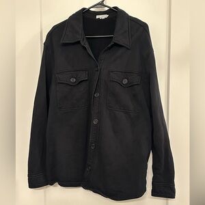 Good American Black Shirt Jacket